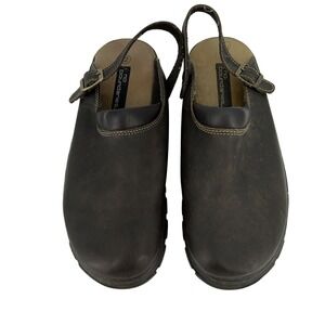 Vintage No Boundaries Shoes Mens Size 12 Brown Clog Strap Slip On Y2K 2000s